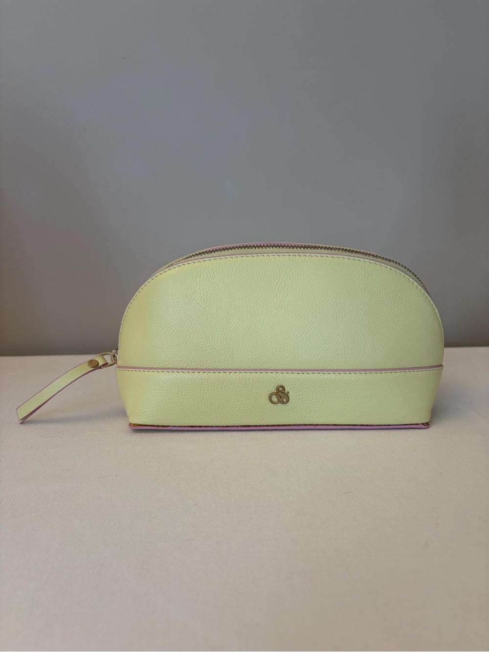 Scotch & Soda Pastel Green Leather Toiletry Bag - Picture 2 of 9